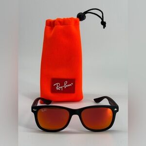 Ray-Ban Kids Sunglasses RJ 9052S  47-15 Black with Red Lenses